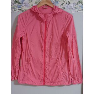 Lonsdale London Medium Pink Lightweight Packable Hiking Athleisure Jacket